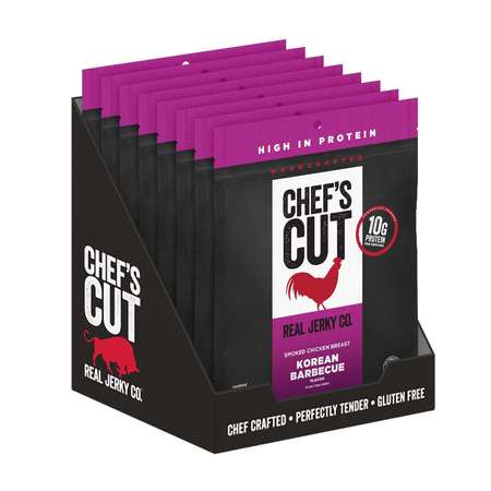 Smoked Chicken Breast Korean Style 2.5 oz., PK8 -  CHEFS CUT REAL JERKY CO, 7713